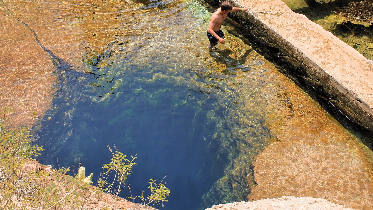 Jacob's Well artesian spring near Wimberley, Texas